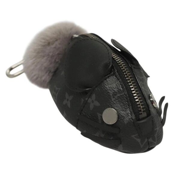 LOUIS VUITTON Monogram Eclipse LV Chinchilla Coin Purse M00962 LV Auth 133207 - Picture 1 of 16